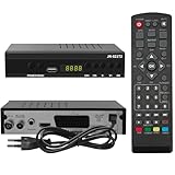 WEDETIAN HD DVB-T2 Digital Receiver 2024 mit USB Mediaplayer, H.265 HEVC FTA Full HD PVR, USB, HDMI, SCART, digitaler terrestrischer TV-Tuner, Full HD 1080p High Definition Digital Receiver