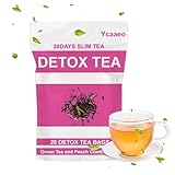 28 Stück Detox TEA,Gewichtsverlust TEE,Körperformender Kräutertee,28 Tage Natürliche Tee Kräutermischung mit Oolong-Tee,Pfirsichfruchtextrakt,Teeblatt-Extrakt,Energie Booster,Sanfte Entgiftung