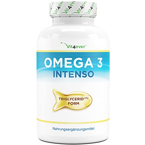 Premium Omega 3 Kapseln - 120 Fischöl Kapseln mit 80% Fettsäuren & 3-facher stärke in Triglyceride Form - Laborgeprüft - Hohe Reinheit - Nachhaltiger Fischfang