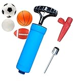 Kugelpumpe - Kompakte Handheld -Kugel -Luftpumpe mit Nadelkit | Sport stabile Ballpumpe für schnelle Inflation | Fußballluftpumpe ideal für Fußballbasketball- und Fitnessstudio -Bälle