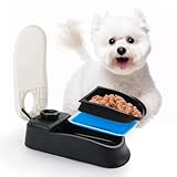 PAWISE Automatische Haustierfütterung für Hunde und Katzen, 1.5 Cup Futterspender Feeder mit 48-Stunden Timer für Single
