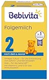 Bebivita 2 Folgemilch (4 x 500g), nach dem 6. Monat, mit Vitamin C und D, Omega-3 (DHA), altersgerecht sättigend