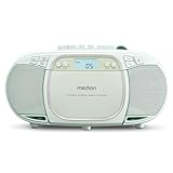 MEDION E66476 Stereo Sound System (Boombox, CD-Player, MP3, Kassette, tragbarer Kassettenspieler für Kinder, UKW Radio, AUX, Kopfhörer, Netz & Batterie) grün