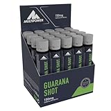 Multipower Guarana Ampullen im 20er Pack (20 Fläschchen / insg. 500 g) – Energy Gel liefert Energie zu Trainingbeginn – leckerer Energy Shot mit natürlicher Koffeinquelle – Orangengeschmack