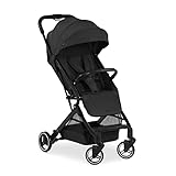 hauck Travel N Care, Schwarz - Reise Buggy für Kinder ab Geburt bis 22 kg - mit Liegefunktion - Leicht 6,9 kg - Kompakt - Klein Zusammenklappbar - UPF 50+ - EVA Räder - Korb bis 3 kg
