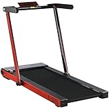 MAXXUS Laufband M8 - Elektrisch, 2 PS, 12 km/h, Klappbar, Lauffläche 125x45 cm, mit Bluetooth, LCD, App Steuerung, Rollen, Tablet Halterung, Rot - Fitnessgerät für Zuhause, Gym, Training, Laufen