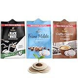 Tchibo Kaffeepadmix Probierset Vielfaltspaket, Feine Milde, BLACK&WHITE & Caffè Crema vollmundig, 108 Stück - 3x 36 Pads, nachhaltig, geeignet für Senseo Maschinen