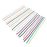 STOBOK 3 Sätze Buntes Gummiband Bastelzeug Pailettenband Lendenschurz Waist Band Gummibund Schwer Breites Gummiband Binden Flaches Band Nähen Handwerk Gummiband Polyester 20 Rollen * 3