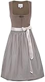 MarJo Samt Dirndl Übersee Coffee Midi 65 cm Größe 36