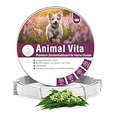 Animal Vita® Premium Zeckenhalsband für kleine Hunde - Zuverlässiger Schutz vor Zecken [wasserdicht und größenverstellbar] bis zu 8 Monate Zeckenschutz für Hunde