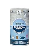 NO SUGAR SUGAR 1 kg Erythrit + Stevia vegan, 100% zucker- & kalorienfreier Zuckerersatz, zahnfreundliche 1:1 Süße gegenüber Zucker, gesunde Alternative ohne Eigengeschmack zum Kochen, Backen, Süßen