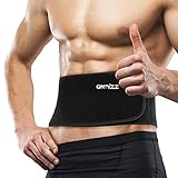 ONTYZZ Rückenstützgurt Einstellbar Bodybuilding Lendengürtel für Sportschutz Schmerzlinderung Haltungskorrektur Nierengürtel Rückenbandage L