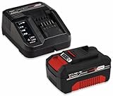 Original Einhell Starter Kit 4,0 Ah Akku und Ladegerät Power X-Change (Li-Ion, 18 V, 75 min Ladezeit, passend für alle Power X-Change Geräte) 1er Pack