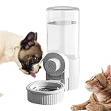 Zyxiaoon Automatischer Katzenfutterautomat,Katzenfutterspender - Hunde-Futterspender-Aufhänger, Wasserspender - Automatischer Futterspender für Haustiere, Abnehmbarer Trockenfutter-Hängespender,