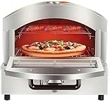 XUXIAO Kommerzieller Pizzaofen für den Innenbereich, multifunktionaler Pizzaofen für den Innenbereich, superschneller Pizzaofen, Tischpizzaofen für Restaurants und Zuhause