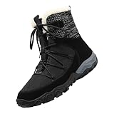 generisch Barfußschuhe Winter Damen Herren Winterstiefel Gefüttert Warm Winterschuhe Wasserdicht Bequem Schneestiefel Rutschfeste Barfuss Schuhe Winter Traillaufschuhe wanderschuhe Zehenschuhe