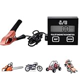 Digitaler Drehzahlmesser, 2 Takt Digital Tachometer, Induktiver Drehzahlmesser Motorsäge Benzinmotor Rasenmäher Clip-drehzahlmesser Kettensäge Hoher Kettensägen Austauschbarer Akku