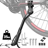 FORTRY Fahrradständer, Höhenverstellbar Universal Seitenständer 24-29 Zoll, Fahrrad Ständerfuß, Rutschfester Hinterbauständer für MTB, Citybike,E-Bike