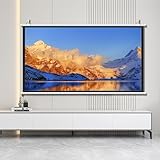 GSKDZG Heimkino Beamer Leinwand 50 Zoll 60 Zoll 72 Zoll Manuell Ausziehbar Projektionsleinwand HD 4K Tragbarer Projektor Leinwand Für Outdoor Indoor, 4:3 16:9 Format(30 Inch (4:3))