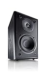 Magnat Monitor Supreme 102 I 1 Paar Regallautsprecher mit hoher Klangqualität I Passiv-Lautsprecherbox für anspruchsvollen HiFi-Sound, Schwarz