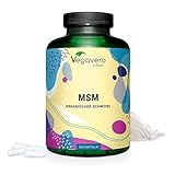 MSM Kapseln Vegavero® | 365 Stück | 2000 mg rein Methylsulfonylmethan | Hochdosiert | Vegan & Ohne Zusatzstoffe