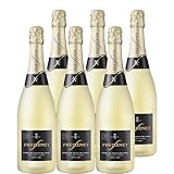 Freixenet Carta Nevada Dry (6 x 0,75l) - Spanischer Premium Schaumwein, Trocken, Traditionelle Flaschengärung, spritziger Geschmack, Optimal zu raffinierten Desserts, oder würzig-cremigen Käsesorten