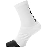 GORE WEAR Unisex M Brand Socken Mittellang' Socks, White/Black, 41 43 EU