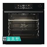 Gorenje 738009 OptiBake Advanced BSA 6747 A04BG Einbau-Backofen / 77L / Heißluft/AutoBake/Touch Bedienung/Bratenthermometer/GentleClose & Open/SteamAssist/StepBake/PizzaMode 300°C/schwarz