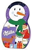 Milka Snow Mix Adventskalender 1 x 236g I I Weihnachtskalender I I mit Weihnachtsschokolade, Schoko Kugeln Aplenmilch & weiße Schokolade