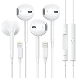 Apple Ohrhörer für iPhone, kabelgebundene iPhone-Kopfhörer mit Lightning-Anschluss, Apple-MFi-zertifiziert, geräuschisolierende Kopfhörer für iPhone 14/13/12/11/XR/XS/8/7 (integriertes Mikrofon und