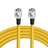 Superbat SDI Kabel 3m 3G/6G/12G Belden 1694A 75ohm BNC Kabel BNC Stecker auf Stecker SDI Video Kabel für HD Kamera CCTV Monitor SDI Videoausrüstung Unterstützt HD-SDI/4K/8K-Gelb