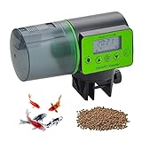 Podazz Futterautomat Aquarium, Fischfutterspender mit Timer Futterspender für Aquarien, 200ML Groß Kapazität Fischfutter Feeder für Aquarium Fischtank, Batteriebetrieben Einstellbare Portionsgrößen