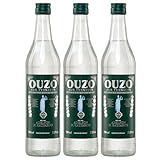 Ouzo Tirnavou green 3x 0,7l 37,5% | Aus der ältesten Ouzo Destillerie der Welt | Katsaros Distillery seit 1856 | Milder Ouzo | + 20ml Jassas Olivenöl