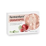 aura natura Fermentura Granatapfel Kapseln – 30 hochdosierte Kapseln mit fermentiertem Granatapfelextrakt & 200 mg Ellagsäure – je Tagesdosis 536 mg – 1 Monat Vorrat & Vegan