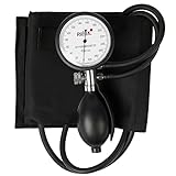 Pulox Manuelles Blutdruckmessgerät ANEROID Sphygmomanometer zur Messung des arteriellen Drucks am Oberarm