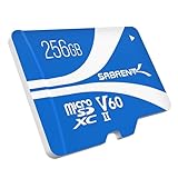 SABRENT Micro SD Karte 256GB V60 Rocket, microSDXC SD Speicherkarte, 8K Video, A1, UHS-II-kompatibel (SD-MT60-256GB)