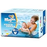 Magics Swim Pants, Einweg-Schwimmwindeln für Babys, Größe S (6-11kg), 12 Schwimmwindeln