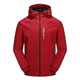 Mymyguoe Regenjacke Herren Regenmantel Trenchcoat Regenzeit Regenkombi Sportswear Rain Jacket Übergangsjacke Windproof Fahrradjacke Wasserdicht Elegant Softshelljacke Laufjacke Mode