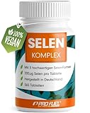 Selen hochdosiert 365x Selen 200µg Tabletten - Selen Komplex aus 3 hochwertigen Selenium-Quellen: Selenhefe, Selenmethionin & Natriumselenit, ohne unerwünschte Zusatzstoffe, 100% vegan