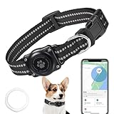 JIARUI Hund GPS Tracker (1 Pack), Mini GPS Tracker Ohne ABO für Hunde, (nur IOS) mi t wasserdichte Reflektierendes GPS Hunde Tracker Halsbänder, Tracking Standort von Haustieren A