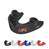 OPRO Bronze Level UFC Erwachsene und Jugendliche Sport Mundschutz mit Etui und Einpassvorrichtung, Zahnschutz für UFC, MMA, Boxen, Kampfsport, und andere Kontaktsportarten (Schwarz, Erwachsene)