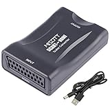 MISOTT Scart auf HDMI Konverter Adapter, Scart zu HDMI Konverter, Scart to HDMI Adapter Converter, Scart Eingang HDMI Ausgang Konverter