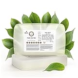 Prime Crafting 1kg BIO Aloe Vera Seifenbasis zur Seifenherstellung - SLS Frei - Glycerinseife Rohseife zum Seifengießen - Seife Selber Machen mit Klar Seifenblock - Melt and Pour Soap Base