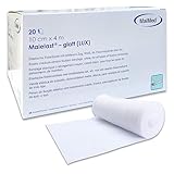 Mullbinden 10cm x 4m - 20 Stück Elastische Binde Fixierbinde - Latexfreies Verbandsmaterial - elastischer Verband mit 80% Dehnbarkeit