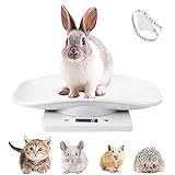 Digitale Haustierwaage, elektronische LCD-Waage für kleine Tiere, mit Maßband, Multifunktions-Küche, Badezimmer, Gewichtswaage genau messen (max 10 kg)
