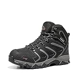 NORTIV 8 Herren Trekkingschuhe Wanderschuhe Outdoorschuhe Wanderstiefel Wasserdicht Hiking Boots Kletterschuhe Bergsteigen Klettern Wandern Schuhe SCHWARZ/DUNKEL/GRAU 160448_M-E Größe 44 (EUR)
