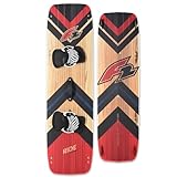 F2 Kiteboard Ride LIGHTWIND Wood 148 x 44 cm + PADSET + 6 FINNEN