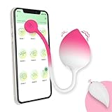 Vibrator mit APP - Für Frau Klitoris und G-Punkt, 9 Vibrationsmodi, Vibratoren Leise Und Stark, Sex Spielzeug für die Frau Vibration für Frauen, Weiß Rosa