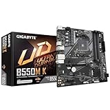 GIGABYTE B550M K Mainboard – AMD Ryzen 5000 CPUs, bis zu 4733 MHz DDR4, 1xPCIe 4.0 + 1xPCIe 3.0 M.2, 1GbE LAN, USB 3.2 Gen 1