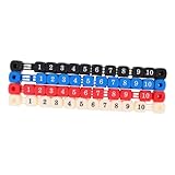 Toyvian 4 Stück Teiliges Tischfußball Zählgerät aus Robustem Kunststoff Tragbarer Foosball Score Counter mit Sichtbaren Zahlen Vielseitig für Tischfußball und Andere Gesellschaftsspiele